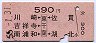 川崎・吉祥寺・南浦和←[東千葉]→佐貫・湖北(590円)