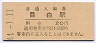 山手線・目白駅(20円券・昭和44年)