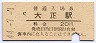 大阪環状線・大正駅(20円券・昭和44年)