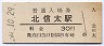 阪和線・北信太駅(30円券・昭和50年)