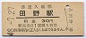 日豊本線・田野駅(30円券・昭和48年)
