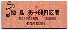 JR券[九]・JRバス★桜島港→60円(平成6年・小児)