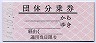 京福電気鉄道★団体分乗券(平成14年・B型赤地紋)