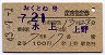 青地紋★おくとね号・座席指定券(昭和43年)