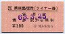 乗車整理券(ライナー券・博多・昭和63年)