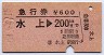 急行券★水上→200kmまで(昭和54年)