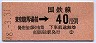 東京印刷★東京競馬場前→40円(昭和48年)