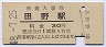 日豊本線・田野駅(30円券・昭和48年)