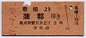 戦前・GJR赤★豊橋→蒲郡(昭和17年・3等35銭)