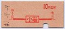 東京印刷・赤地紋★小岩→2等10円(昭和40年)