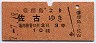 戦前・GJR赤地紋★徳島→佐古(昭和17年・3等10銭)