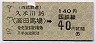 西武★久米川から高田馬場→40円(昭和49年)