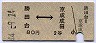 京成電鉄★勝田台⇔京成成田(昭和44年・2等80円)