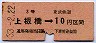 東武★上板橋→10円(昭和33年・3等赤)