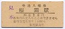 石北本線・桜岡駅(20円券)