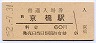 大阪環状線・京橋駅(60円券・昭和52年)