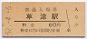 東海道本線・草津駅(60円券・昭和52年)