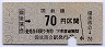 広島印刷★備後落合→70円(昭和50年)