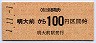 京王★明大前→100円(平成元年)
