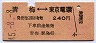 東京印刷・赤地紋★青梅⇔東京電環(昭和45年・240円)