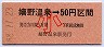 国鉄バス★嬉野温泉→50円(昭和58年・小児)