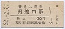 山陰本線・丹波口駅(60円券・昭和52年)