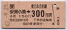 安房小湊→300円(昭和63年)
