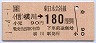 横川→180円(平成元年)