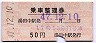 長野電鉄★乗車整理券(湯田中駅・昭和47年・50円)