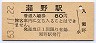山陽本線・瀬野駅(80円券・昭和53年)