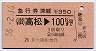 急行券(乗継)★高松→100kmまで(昭和58年)