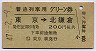 普通列車用グリーン券★東京→北鎌倉(昭和47年)