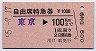 自由席特急券・発駅補充★東京→100km(川口駅発行)