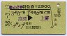 白山2号・特急券(高岡→上野・昭和58年・福光駅発行)