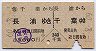 長浦→千葉・往復券(昭和60年)