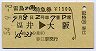 雷鳥20号・特急券(福井→大阪・昭和54年)