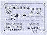 JR九州★補充片道乗車券（中山香→立石）