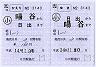 JR九州★補充往復乗車券（日出→暘谷）