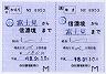 JR東日本★補充往復乗車券(信濃境→富士見)