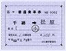 JR九州★補充片道乗車券(千綿→松原・平成22年)