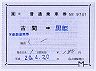 JR東日本★補充片道乗車券(古間→黒姫・平成20年)