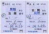 JR東日本★補充往復乗車券(古間→黒姫・平成20年)