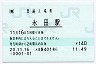 [東]POS★外房線・永田駅(140円券・平成20年)