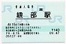 [西]B-POS★山陰本線・綾部駅(140円券・平成19年)