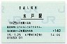 常磐線・水戸駅(140円券・平成15年)