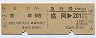乗車券+急行券・D型連綴★盛岡→青森(昭和56年)