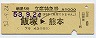 完全常備★明星6号・立席特急券(飯塚→熊本・昭和53年)