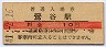 東北本線・鶯谷駅(10円券・昭和41年)