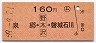 (ム)泉郷←[野木沢]→磐城石川(昭和59年・160円)