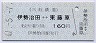 三岐鉄道★伊勢治田⇔東藤原(平成11年・160円)